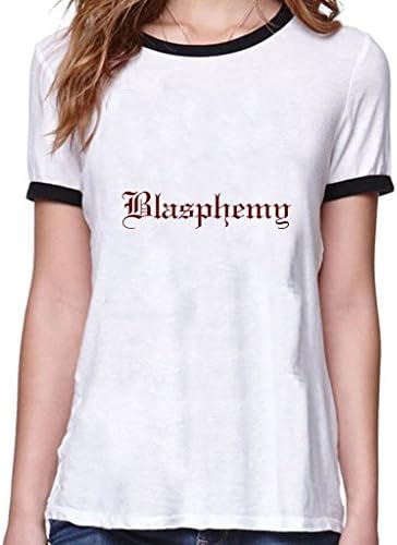 VetiVer Women's Blasphemy Red T Shirts XX-Large White