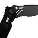 Zero Tolerance 0350ST Pocket Knife; 3.25” S30V Stainless Steel Blade, Partial Serration, Tungsten DLC Coating, Textured G-10 Handle, Black, Quad-Mount Pocketlip, SpeedSafe Open, Liner Lock; 6.2 OZ,Black/Black