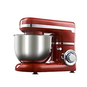 HIZQ Batidora Amasadora Batidora De Varillas Amasadora, Apta Para Lavavajillas, De Alimentos De Cocina De 6 Velocidades Batidora De Huevo Crema Amasadora De Masa Amasadora De Pan 4L