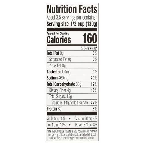 WESTBRAE 16 OZ NATURAL ORGANIC BAKED BEANS, SOURCE OF PLANT BASED PROTEIN AND FIBER, LOW FAT, GLUTEN FREE, (PACK OF 12)