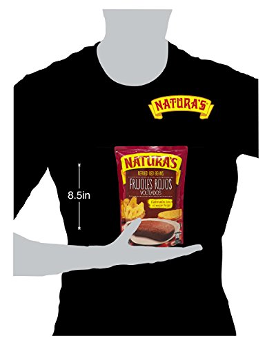 Naturas Refried Red Kidney Beans: Frijoles Rojos Volteados | 100% Plant Based | Ready To Serve| Made With Ground Beans of Beans|No Preservative,No Artificial Colors| 100% Natural (227g,3 Pack)
