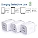 Dual USB Wall Charger, HUHUTA 3Pack 2.1A Home Travel Rapid USB Power Adapter Wall Charger Plug Compatible iPhone, Samsung Galaxy, Note, Nexus, HTC, Oneplus, Google, Motorola, Blackberry, Sony and More