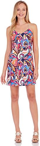 JUDE CONNALLY Bailey Fanfair Harbor Blue L Womens Dress