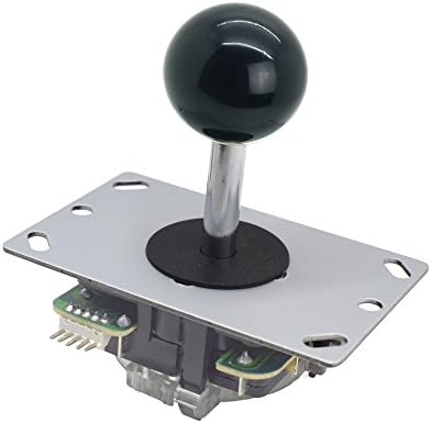 Amatek Black Ball 5 Pin Micro Switches 8 Way Arcade Joystick Replacement Cable Parts For Mame Jamma Arcade Usb Encoder PC Game Cabinet DIY Joystick and Button Kit