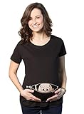 Maternity Baby Peeking Shirt Funny Pregnancy Cute Announcement Pregnant T shirts