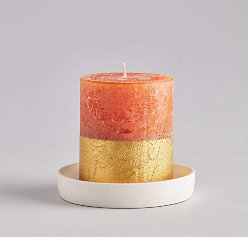 St Eval Matte White Candle Plate - Small