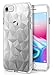 iPhone 7 / iPhone 8 Case, Ringke [AIR PRISM] 3D Vogue Design Chic Ultra Rad Pyramid Stylish Diamond Pattern Flexible Jewel-Like Textured Protective TPU Drop Resistant Cover For Apple iPhone 7 – Clear