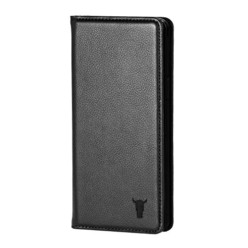 TORRO Phone Case Compatible with Apple iPhone 11 Genuine Quality Leather Flip Cover with [Card Slots] [Horizontal Viewing Stand] [Durable Frame] 6.1 Inch 2019 Release (Black)