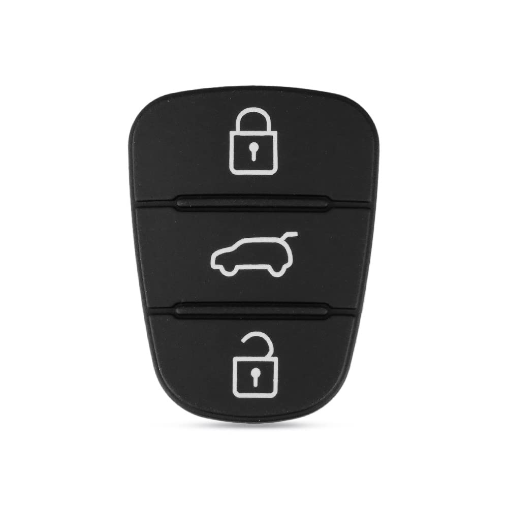 Key Cover with Buttons Silicone Replacement Compatible with KIA Cee'd K2 K5 Lotze Magentis Optima Piccanto Rio Sportage Venga and HYUNDAI i20 i30 ix20 ix35 Verna
