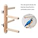 kathson Bird Perches, Birdcage Stands Parrot Climbing Standing Toy 4 Layer Ladder Wood Branch Side Play Rest Platform for Small and Medium Parakeet, Canaries, Cockatiels, Cockatoothumb 3