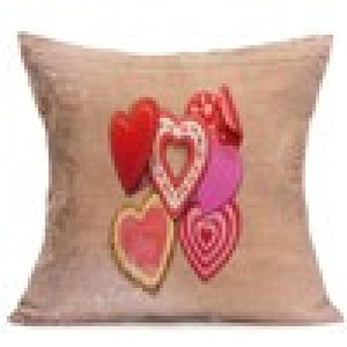 BCDshop Valentine's Day Romantic Pillowcase Covers Decorative Lovers Cushion Cover Throw Waist Pillow Case Sofa Bed Home Decor (G)