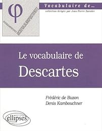 Le  vocabulaire de Descartes