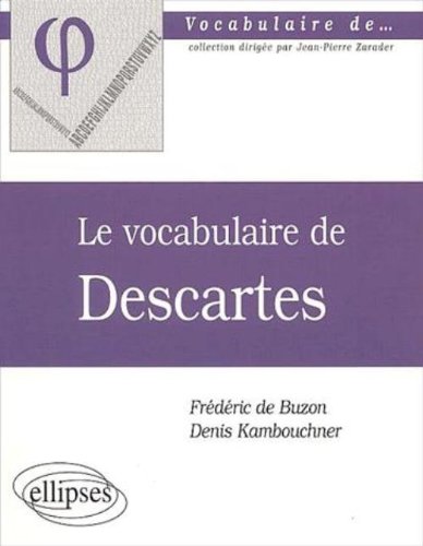 Le  vocabulaire de Descartes