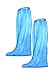 Mudder 10 Pairs Disposable Boot Covers Waterproof Rain Shoe Covers for Men and Women, Blue