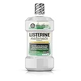Listerine Naturals Antiseptic Mouthwash, Fluoride-Free Oral Care To Prevent Bad Breath, Plaque Build-Up and Gingivitis Gum Disease, Herbal Mint, 500 mL