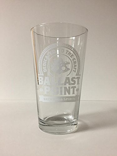 16oz Pint Glass - White Logo - 1 Pk