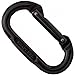 Omega Pacific Non Locking Climbing Carabiner, Oval, Straight Gate, Black , Rock Climbing Gear and Equipment, Safety, Rescue, Industrial, and Arborist Uses