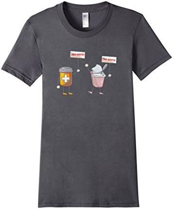 Women's Probiotics Vs. Antibiotics Funny Pun American Apparel Shirt XL Asphalt