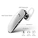 GLCON G-01 Wireless Bluetooth Headset with Microphone Mic,Voice Command,9 Days Long Standby,Noise Canceling Headphones Ear Buds for iPhone X 8 7 6 plus,Galaxy S9 S8 S7 Edge Android Smart Phones, White