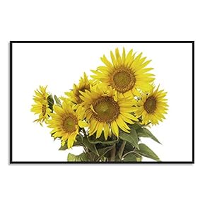 signwin Framed Canvas Wall Art Sunflower Canvas Prints...