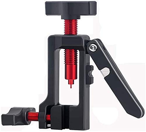 VOANZO Bike Repair Tools Bike Tubing Cutter Needle Driver Insertion Tool T Head Oil Dish Oil Needle Installation Tool for Bicycle (Black)
