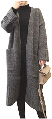 グリーンティー ざっくり ニット ロング カーディガン 可愛い ゆったり カジュアル 冬 レディース Rwenzorisustainable Org