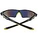 Vuarnet Extreme Unisex VE 7002 Wrap Polarized Sunglasses, Shiny Black/Yellow
