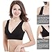 Sunzel Women's Cotton Spandex Seamless Sleep Bra for Nursing and Maternity [2019 Upgraded Version] (3 Pack (Beige, Gray, Black), M)