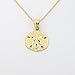 Beauniq 14k Yellow Gold Sand Dollar Pendant