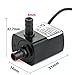 12v Dc Small Water Pump, 63 GPH Mini Submersible Pump for Small Water Fountain, Water fall, Aquarium, Pet drinking System, irrigation system and other Water circulation applications [Upgraded Version]