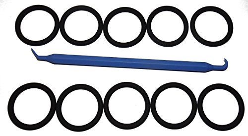 SCUBA Standard 3/4inch NPS K-Valve/DIN Valve Neck Viton 214 O-Ring (10 pcs) [Bonus O-Ring Pick]