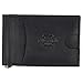 Rachiba Leather Bifold Wallet With Money Clip - Black Genuine Leather Wallet