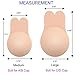 Women Lift Nipplecovers Adhesive Bras Strapless Sticky Bra, Beige, Size Large