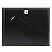 8x10 Black Picture Frame - Matted to Display Photographs 5x7 or 8x10 Without Mat - Highest Quality Materials - Display on Wall or Table Top - Imported from Europe
