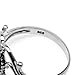 Silvershake Natural Moonstone 925 Sterling Silver Victorian Style Rope Ring
