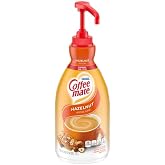 Liquid Coffee Creamer,Pump,Hazelnut (Pack of 6)