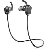 Anker SoundBuds Wireless Headphones - Sweatproof, Magnetic In-Ear Sport Earbuds with 8-Hour Playtime and Noise Cancellation, Secure Fit Bluetooth Headset for Running, Workout and Gym