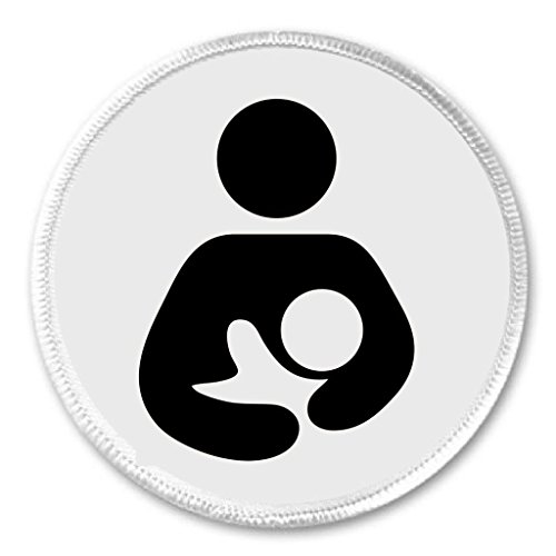 Breast Feeding Logo (black/white) 3" Sew On Patch