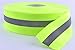 Reflective Tape Strip Sew-On Lime Orange Gray Warn Caution Trim Fabric Binding Straps (Green)