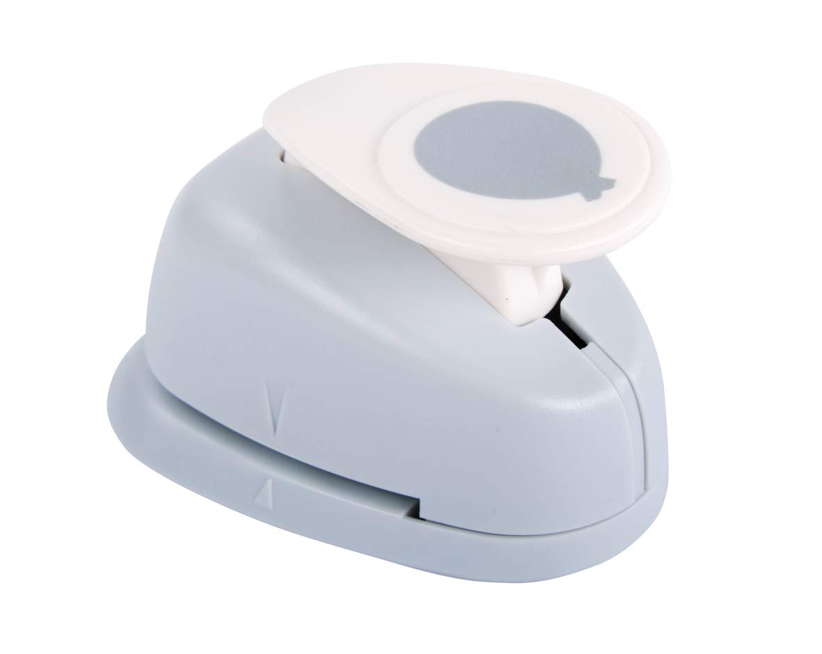 Rayher Paper Craft Punch with Balloon Design, Lever Punch for Card Making and Scrapbooking, 2.54cm, 1", 69199000