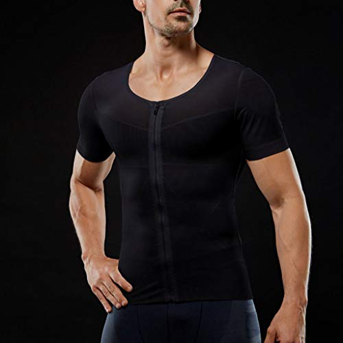 image for Jianekolaa_Shapewear Men Compression Shirt Shapewear Slimming Body Sha