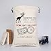 5PCS Christmas Gift Bag Santa Sack Canvas Bag 20''x 28'' Christmas Gift Sacks Canvas Xmas Santa Presents Bag with Deer Pattern for Stocking Presents(Off White Deer)