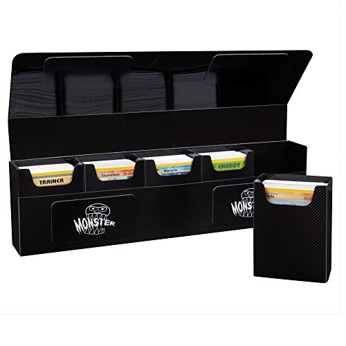 The Hydra 5 Compartment Riveted Deck Box w Magnetic Closure- Trading Card Case Holds Five Decks- Fits MTG Magic The Gathering, Yugioh, Pokemon