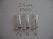 100 Clear Replacement Mini Glass Bulbs - Incandescent 2.5 Volt 0.1amp.25w ES Heavy Duty - NO Bases -for pre-lit Trees & 200+ Strings (NOT Standard 2.5volt Bulbs!!Read Full Description!)