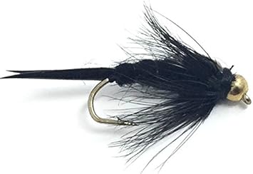 Amazon Feeder Creek ビーズヘッド ストーンフライ ニンフ フライフィッシングフライ トラウトスチールヘッド バス パンフィッシュなどに ブラック ブラウン 3サイズ Feeder Creek 釣り