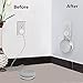 Google Home Mini Mount，Caselover Home Mini Outlet Wall Mount Hanger Stand for Voice Assistants,without Messy Wires or Screws (White, 1)
