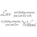 Wall Sticker Decal Mural Self Adhesive Paper Art Deco (Love Without Quote Sticker)
