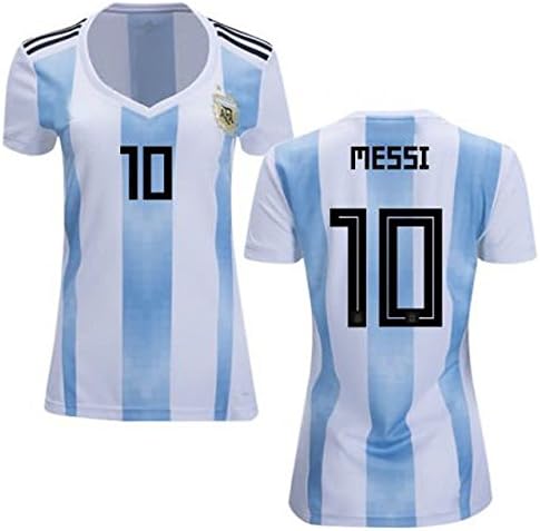 Vivishop18 Argentina WORLD CUP 2018 18 Women REPLICA Messi Home Jersey (C. Messi, Medium)