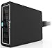 Stalion HB-6PT-12A5V-60W-BLK Hub Desktop 6-Port Portable Charger 12Amp 5-Volt 60-Watts with Micro USB Cable for Smartphones & Tablets, Jet Black