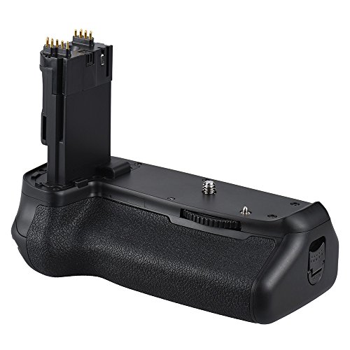 Andoer BG-1T Vertical Battery Grip Holder for Canon EOS 70D/80D DSLR Camera Compatible with 2pcs LP-E6 Battery
